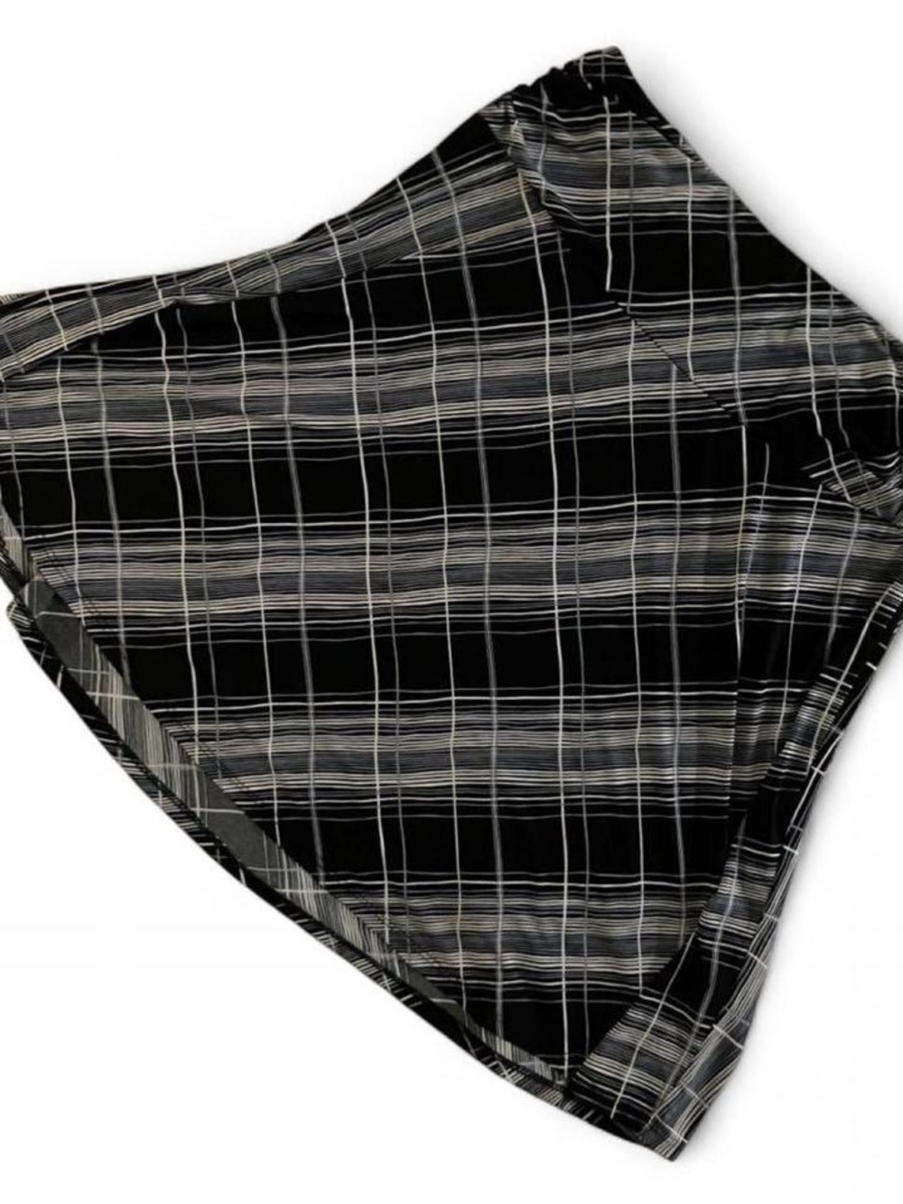 Maurices Black and White Plaid Mini Skirt